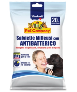 Salviette milleusi con antibatterico - 20 pezzi